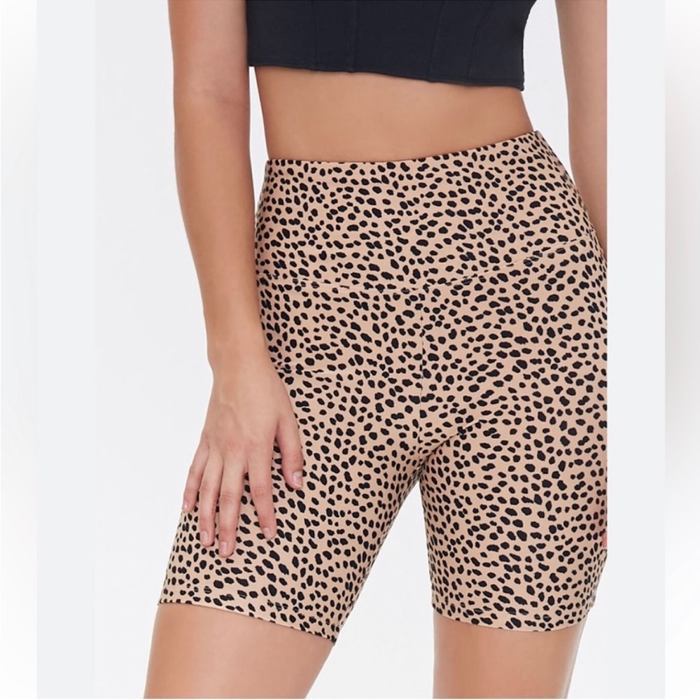 Forever 21 Leopard Print Bike Shorts